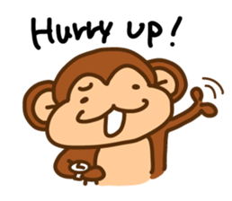 A friendly monkey sticker #1875646