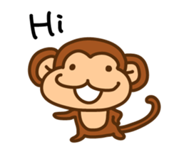 A friendly monkey sticker #1875649