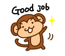 A friendly monkey sticker #1875650