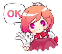 mio maid sticker #1875947