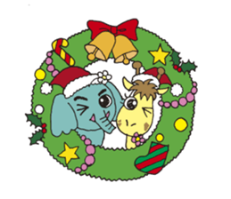 Happy Elepant & Lucky Giraffe sticker #1876931