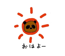 panda who tanned sticker #1878095