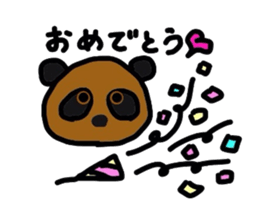 panda who tanned sticker #1878126