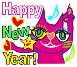 SHOCKING PINKiee the Cat <for Events 1> sticker #1878746