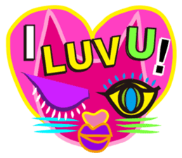 SHOCKING PINKiee the Cat <for Events 1> sticker #1878765