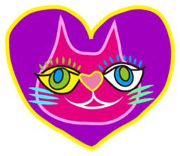 SHOCKING PINKiee the Cat  <for Events 1> sticker #1878766