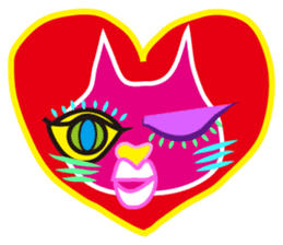SHOCKING PINKiee the Cat  <for Events 1> sticker #1878767