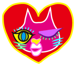 SHOCKING PINKiee the Cat <for Events 1> sticker #1878767