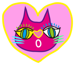 SHOCKING PINKiee the Cat  <for Events 1> sticker #1878768