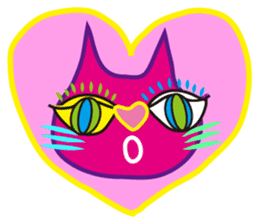 SHOCKING PINKiee the Cat <for Events 1> sticker #1878768