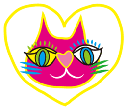SHOCKING PINKiee the Cat  <for Events 1> sticker #1878769