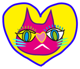SHOCKING PINKiee the Cat  <for Events 1> sticker #1878771