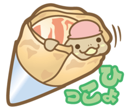 Take it easy! Ice turtle cream sticker #1879037