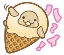 Take it easy! Ice turtle cream sticker #1879041