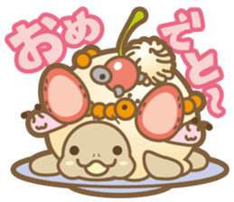 Take it easy! Ice turtle cream sticker #1879048