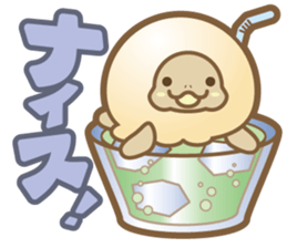 Take it easy! Ice turtle cream sticker #1879051