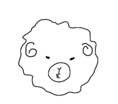 fluffy sheep man sticker #1880417
