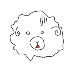 fluffy sheep man sticker #1880419