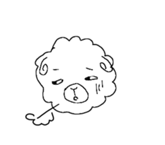 fluffy sheep man sticker #1880422