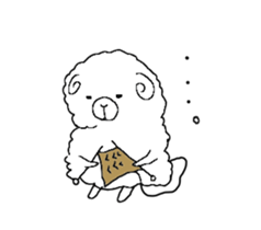 fluffy sheep man sticker #1880430