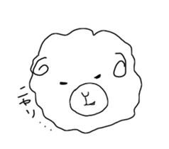 fluffy sheep man sticker #1880436