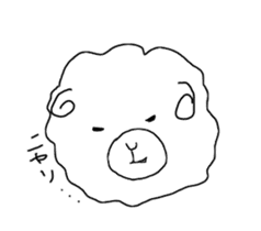 fluffy sheep man sticker #1880436