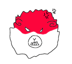 fluffy sheep man sticker #1880439