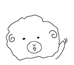 fluffy sheep man sticker #1880450