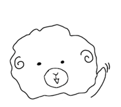 fluffy sheep man sticker #1880450