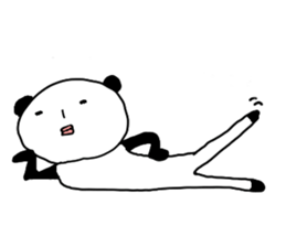 Rabbit and cat and panda. sticker #1880534