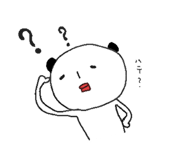 Rabbit and cat and panda. sticker #1880538