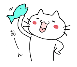 Rabbit and cat and panda. sticker #1880541