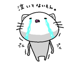 Rabbit and cat and panda. sticker #1880542