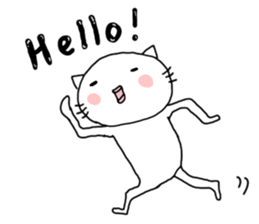 Rabbit and cat and panda. sticker #1880544