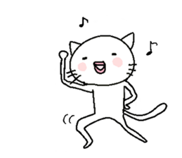 Rabbit and cat and panda. sticker #1880546