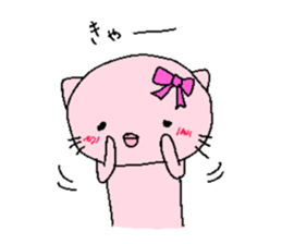 Rabbit and cat and panda. sticker #1880552