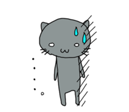 Rabbit and cat and panda. sticker #1880558