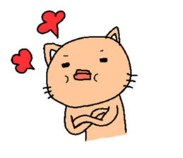 Rabbit and cat and panda. sticker #1880564