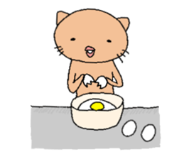 Rabbit and cat and panda. sticker #1880565