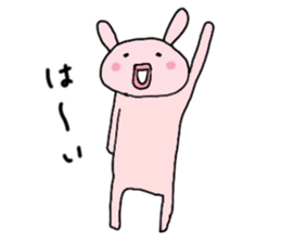 Rabbit and cat and panda. sticker #1880570