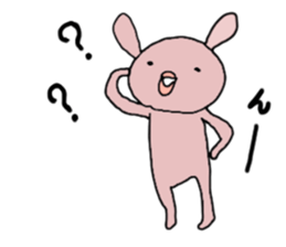 Rabbit and cat and panda. sticker #1880571