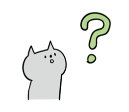 Cat a question sticker #1880973