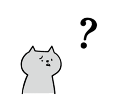 Cat a question sticker #1880974