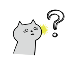 Cat a question sticker #1880975