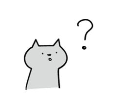 Cat a question sticker #1880976