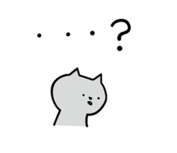 Cat a question sticker #1880984