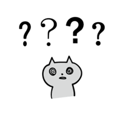 Cat a question sticker #1880985
