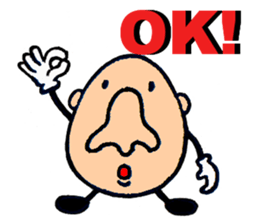 Big nose  English edition sticker #1881966