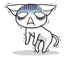 Daily life of the white cat sticker #1882112