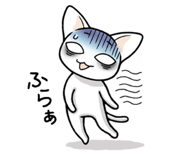 Daily life of the white cat sticker #1882114
